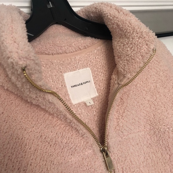 half zip fur pullover - Picture 2 of 4